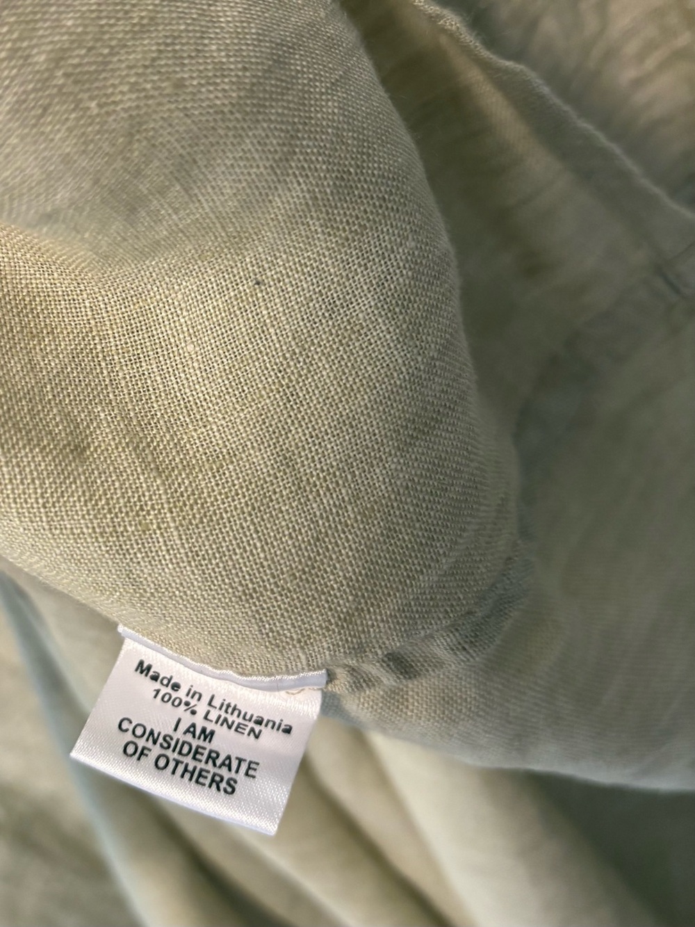 Flax 100% linen light green sleeveless lightweight lagenlook midi dress 1g 1x - Picture 5 of 6